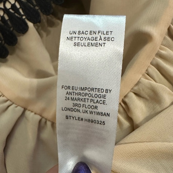 Anthropologie Hailee C Bella Black Lace Detail Midi Dress- Size XS NWT - Picture 8 of 9